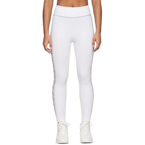 white fendi leggings